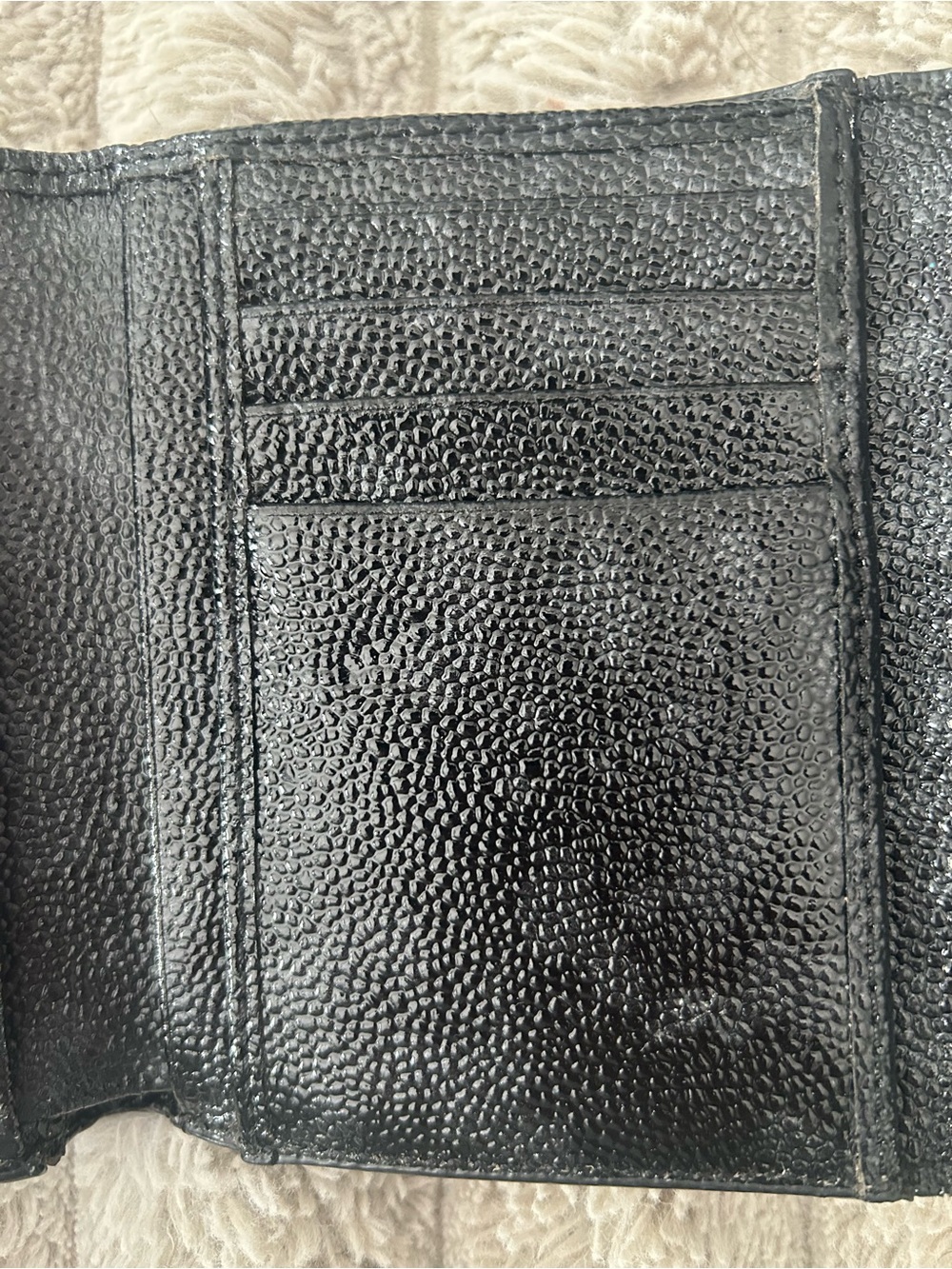 Henri Bendel Gotham Petrol Tri Gold Wallet - RARE - retired - Picture 5 of 9